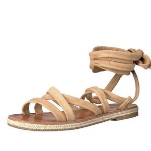NWOT Lucky Brand Dalty Leather Open Toe Sandals